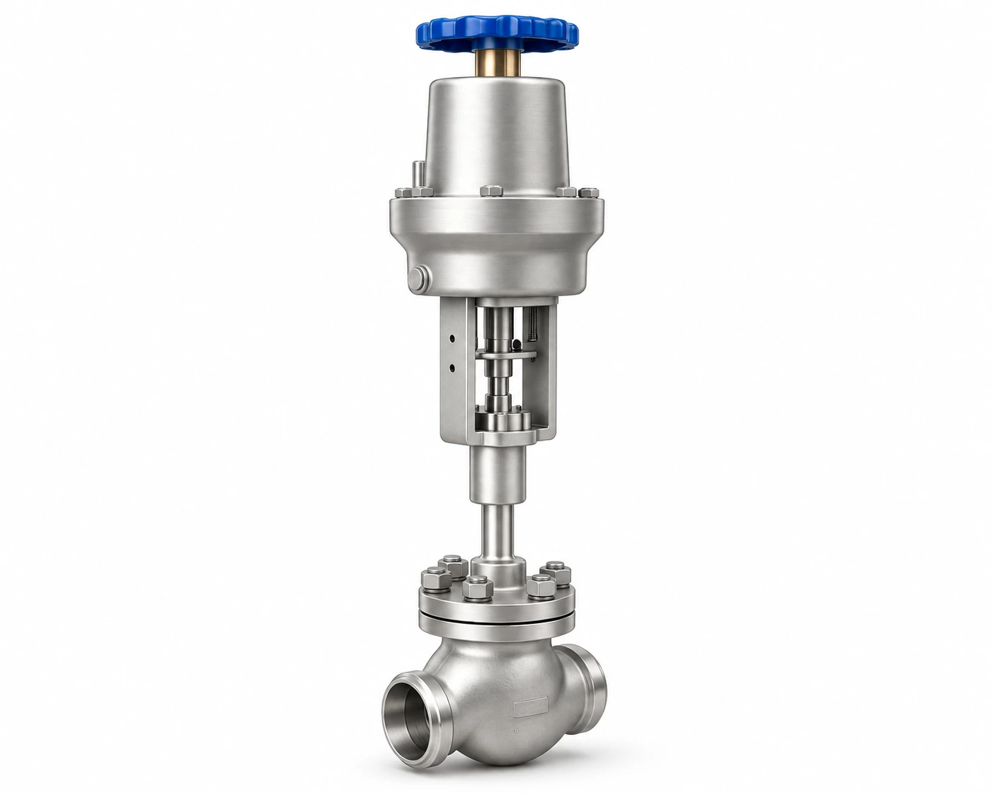 Cryogenic emergency shut-off valve · PN16 · BW — reference-based product illustration, Butt weld (BW)
