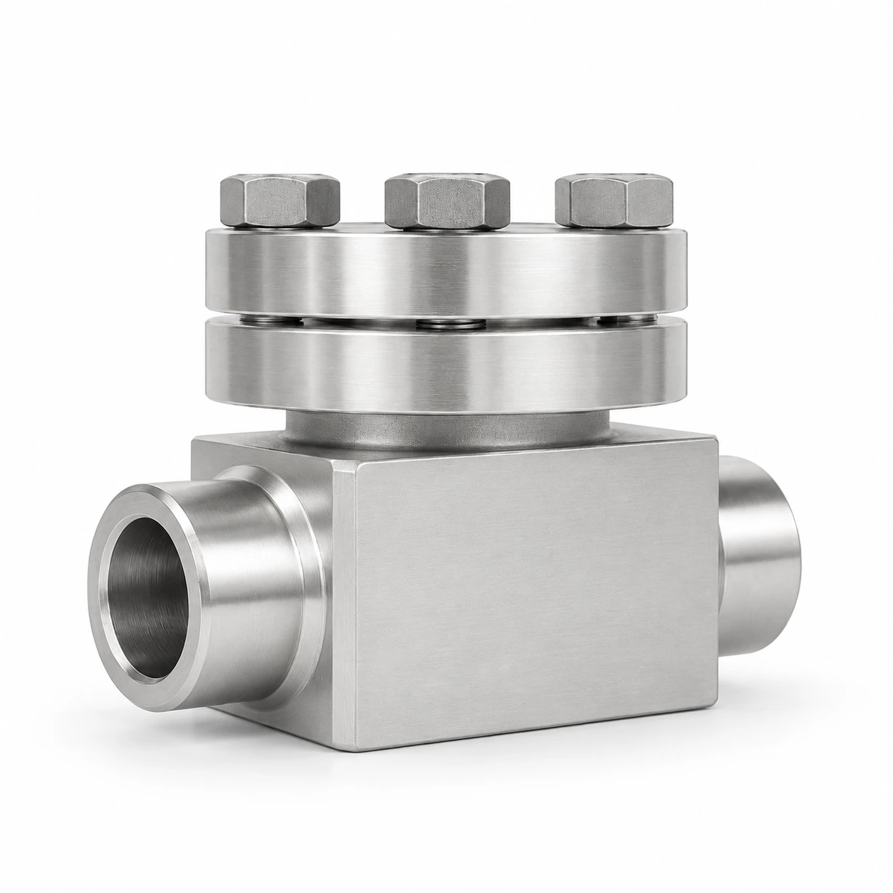 Cryogenic check valve · PN320 · SW — reference-based product illustration, Socket weld (SW)