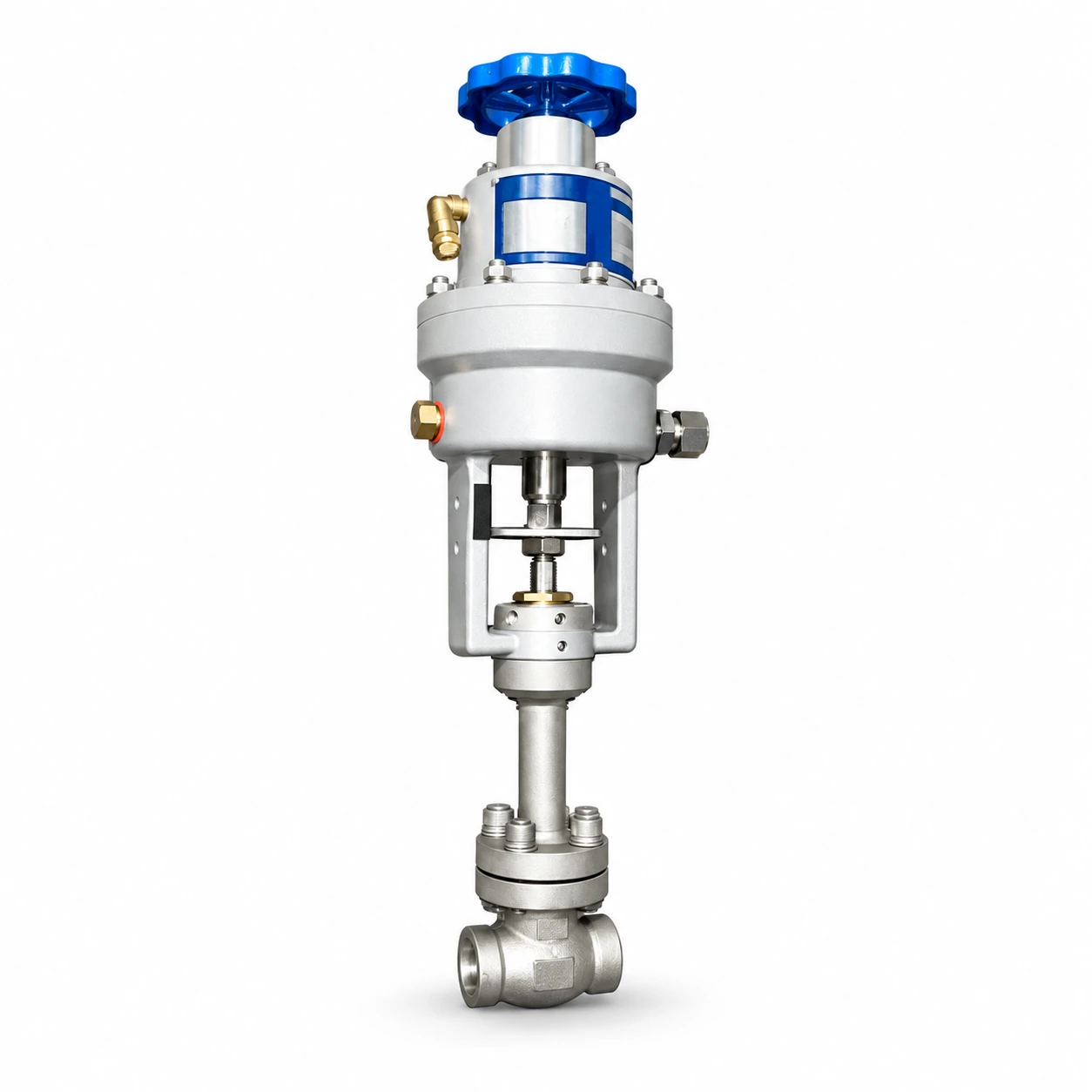 Pneumatic emergency shut-off valve — reference-based product illustration, Socket weld (SW)