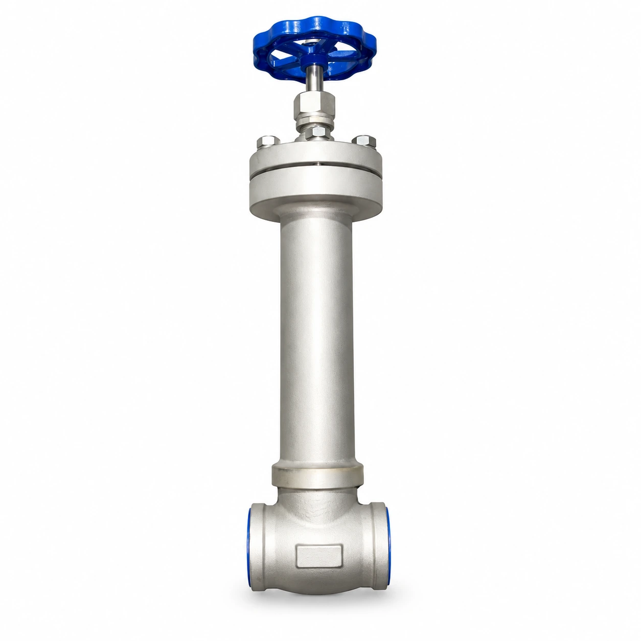 Vacuum-jacketed globe valve — reference-based product illustration, Socket weld (SW)
